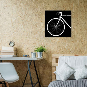 Orologio da muro Bike nero