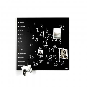 Calendar Wall organizer decorative Krok1 black 50x50cm 