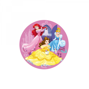 Waffle disc for Birthday Cakes - Disney Princess