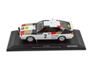 Audi Sport Quattro Mikkola Hertz Winner International Swedish Rally 1981 #2 1/18 Minichamps