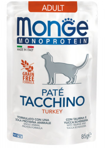  Monge gatto monoproteico Paté  – Adult  85 g vari gusti 