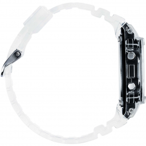 Casio G-Shock Skeleton, orologio digitale multifunzione, cassa acciaio e resina trasparente