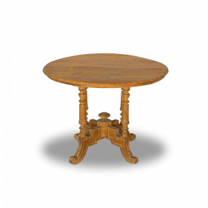 Tavolo round cm 94 in legno di teak antique Bali #1256ID650