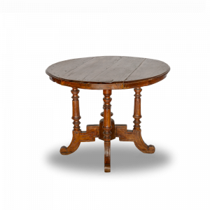 Tavolo round cm 100 in legno di teak antique Bali dark brown #1255ID850