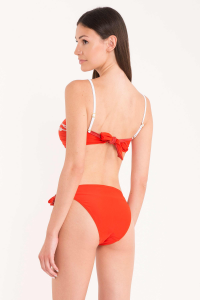 Costume da bagno donna bikini due pezzi a fascia rosso DAVID