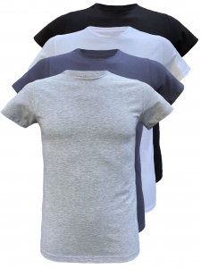 3 T-shirt maglie uomo Armata di Mare manica corta scollo a V in bamboo  elasticizzato