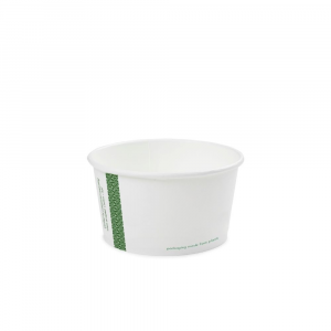 Ciotole asporto zuppe in cartoncino -350ml serie green stripe - Main view - small