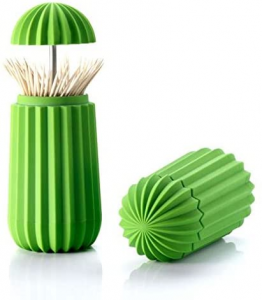 Contenitore per stuzzicadenti colore verde Cactus, Essey