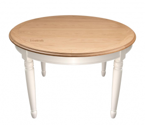 Oak wood round table