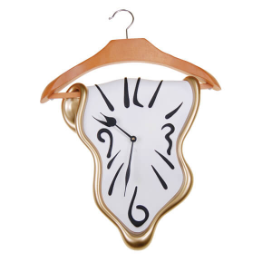 Wall clock Hanger surrealistic white decorated resin 60x40 Made in Italy