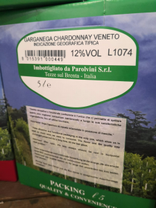 Bag in box Garganega Chardonnay del Veneto