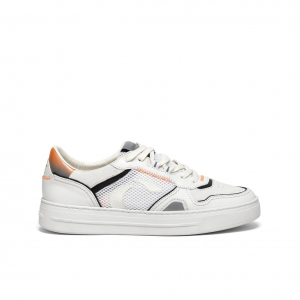 Sneaker bianca/arancio Crime London
