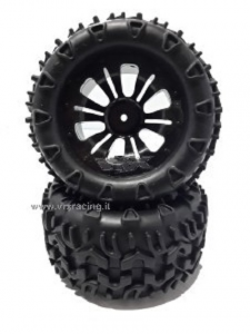 Ruote nere complete Monster truck Truggy 1/10 Off-Road VRX