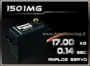 Servo analogico High Speed Power 17Kg HD 1501MG con ingranaggi in metallo