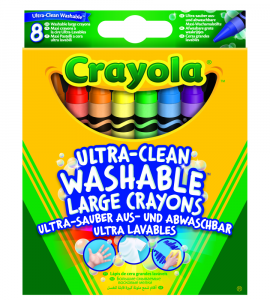 Crayola 8 Maxi Pastelli a cera ultra lavabili