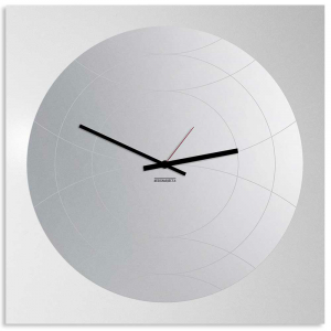 Eclissi orologio da parete design moderno minimal rotondo bianco nero