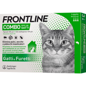 Frontline Combo 6 Pipette Antiparassitario per Gatti, Gattini e Furetti 