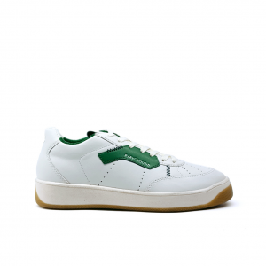 Sneaker bianca/verde vintage Moa