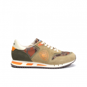 Sneakers militare/arancione Blauer