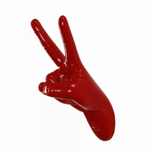 Wall hanger wall hook Vittoria glossy red