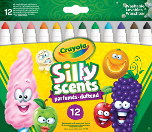 Crayola 12 Silly scents Pennarelli Maxi Punta