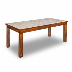 Tavolo allungabile con prolunga centrale a scomparsa in legno di teak balinese finitura 