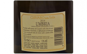 Vino Bianco Cervaro della Sala Umbria IGT 2019