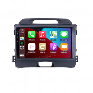 ANDROID autoradio navigatore per Kia Sportage 2010-2015 CarPlay Android Auto GPS USB WI-FI Bluetooth 4G LTE