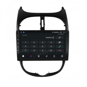 ANDROID autoradio navigatore per Peugeot 206 2000-2008 CarPlay Android Auto GPS USB WI-FI Bluetooth 4G LTE