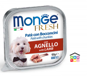  Monge fresh Paté e Bocconcini con Agnello 100g