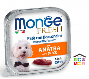 Monge fresh Paté e Bocconcini con Anatra 100g