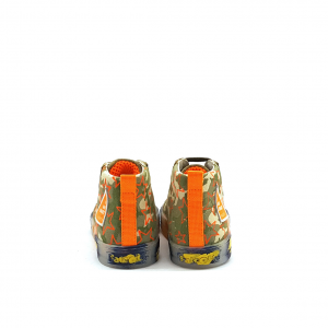 Sneakers pietra camouflage/arancio Falcotto