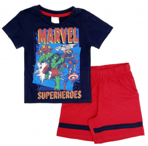 Completo T-shirt con Pantaloncino Avengers da 3 a 7 anni Estate 201