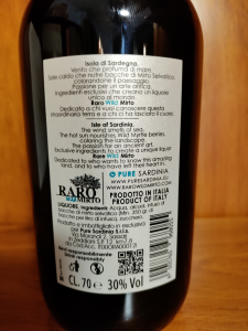 Raro Wild Mirto Liquore cl.70 - Pure Sardinia 