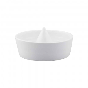 Portaoggetti centrotavola portafrutta Sombrero S in ceramica bianca
