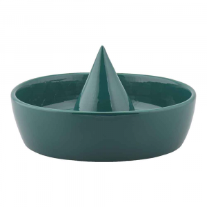 Portaoggetti centrotavola portafrutta Sombrero B in ceramica verde 