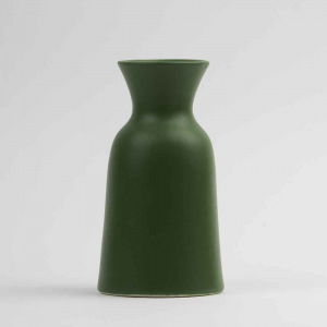 Vaso caraffa 1L in ceramica opaca verde made in Faenza 