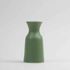 Vaso caraffa 0,5Lin ceramica opaca verde made in Faenza 