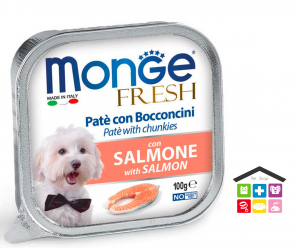 Monge fresh Paté e Bocconcini con Salmone 0,100g