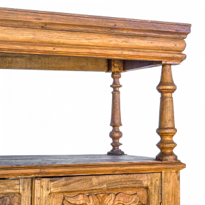 Credenza con ante intagliate e ripiano superiore in legno di teak balinese #1022ID1150