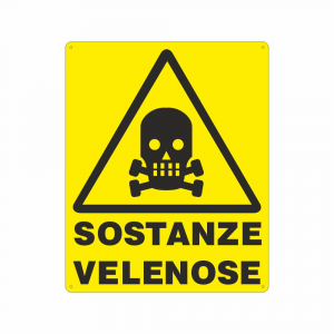 Cartello Pericolo sostanze velenose