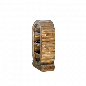 Mobile cantinetta in legno di teak thai con esterno tronco #1205TH550