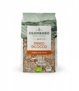 SGAMBARO Pasta Bio Farro Dicocco Corallini N°32 GR.300