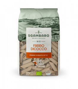 SGAMBARO  Pasta Bio Farro Dicocco Penne Rigate N°91 GR.500