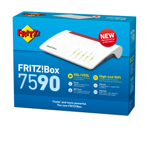 AVM FRITZ!Box 7590 router wireless Gigabit Ethernet Dual-band (2.4 GHz/5 GHz) 3G 4G Bianco