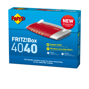 AVM FRITZ!Box 4040 International router wireless Gigabit Ethernet Dual-band (2.4 GHz/5 GHz) Rosso