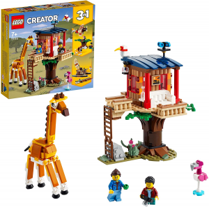 LEGO Creator 31116 - Casa sull'Albero del Safari, Biplano e Catamarano 3 in 1 