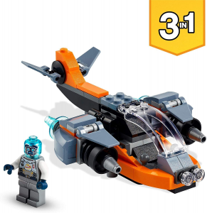 LEGO Creator 31111 - Cyber-drone, Cyber-mech, Cyber-scooter 3 in 1 