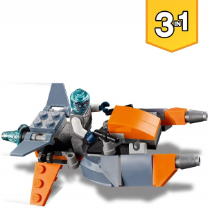 LEGO Creator 31111 - Cyber-drone, Cyber-mech, Cyber-scooter 3 in 1 