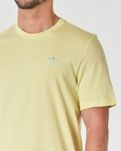 T-shirt mezza manica gialla con logo Trifoglio piccolo